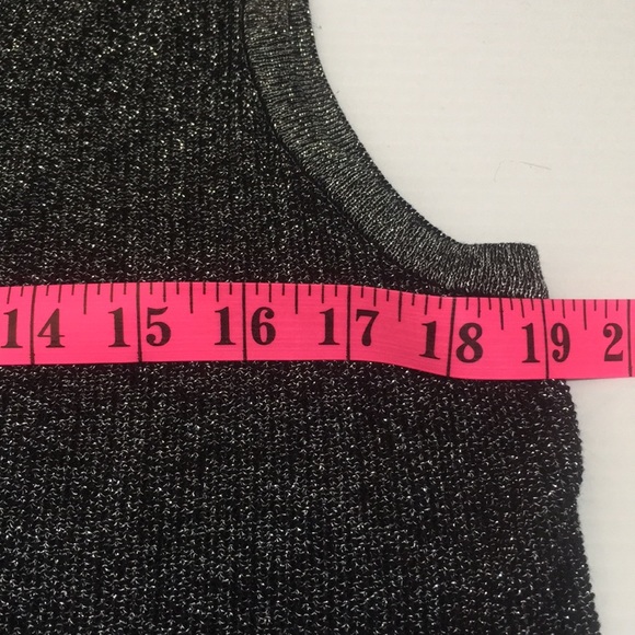 Laura Petites sleeveless sweater with sparkle Sz L - Picture 14 of 16